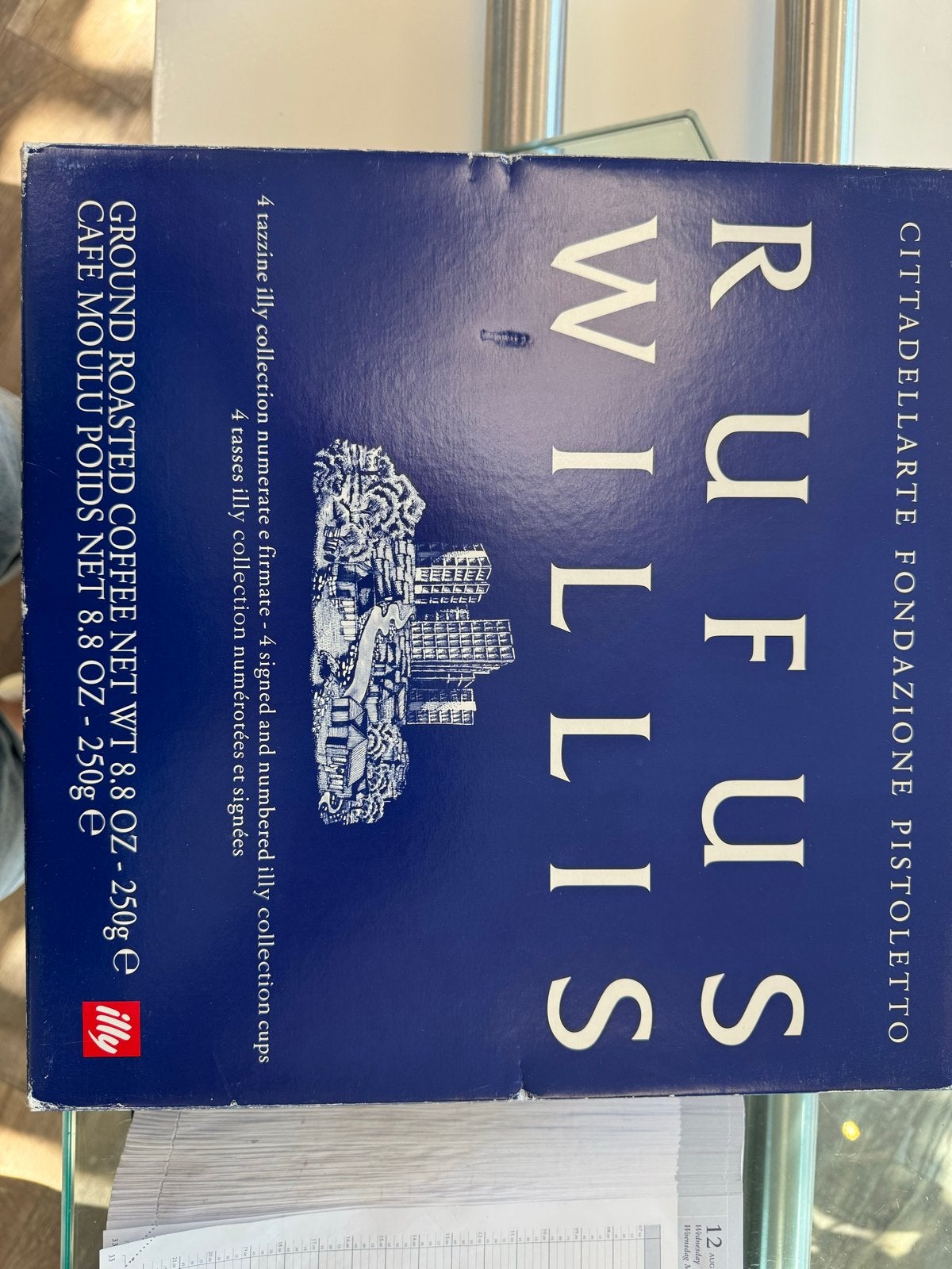 Illy Collection Rufus Willis Espresso Kopjes en Schotels, Ophalen of Verzenden, Zo goed als nieuw, Delftsblauw, Illy