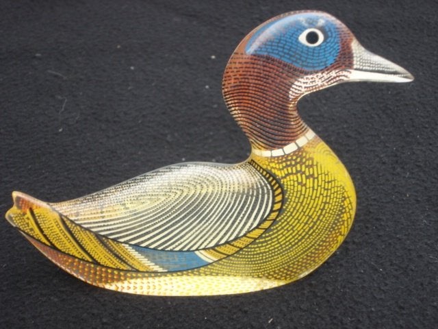 Abraham Palatnik Lucite Eend, Meerkleurig, Handgemaakt, Ophalen of Verzenden, 12 cm
