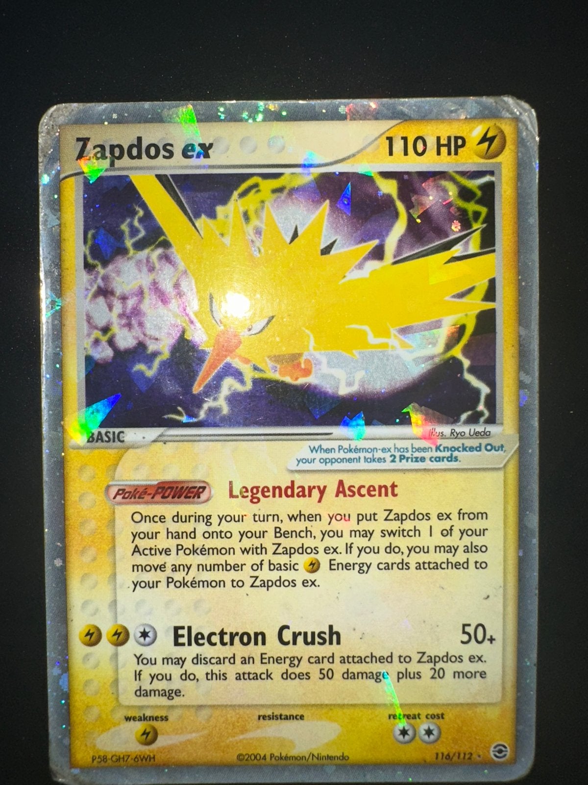 Zapdos ex Fire Red & Leaf Green, Hobby en Vrije tijd, Ophalen, Zo goed als nieuw
