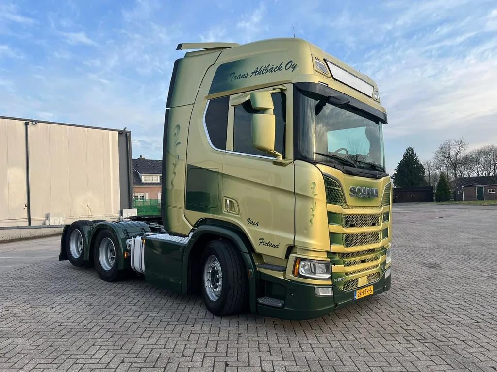 Scania R580 V8 NGS (bj 2014), Auto's, Vrachtwagens, Euro 6, Scania, Leder, Bedrijf