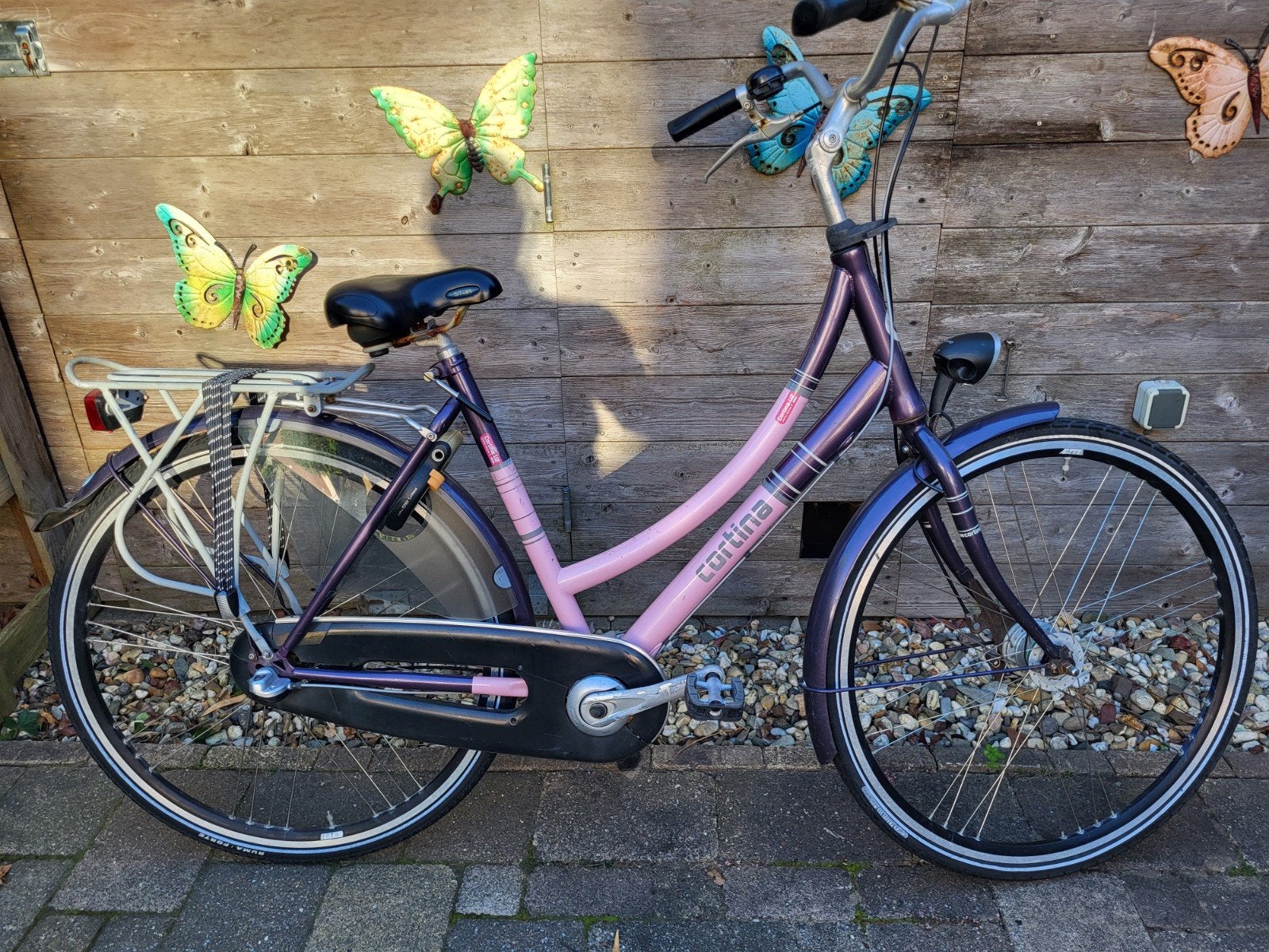 28 inch Cortina U2 Meidenfiets, Fietsen en Brommers, Versnellingen, Zo goed als nieuw, Cortina, Trommelrem