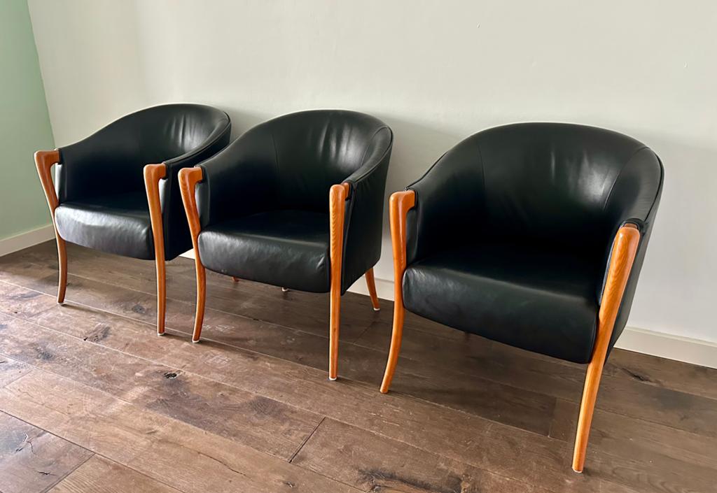 Georgetti Progetti design fauteuils, Huis en Inrichting, Stoelen, Ophalen, Gebruikt, Drie, Zwart