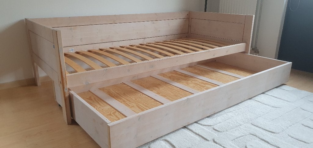 Onderlade voor een Lifetime basisbed whitewash, Ophalen, 85 tot 100 cm, Gebruikt, Matras