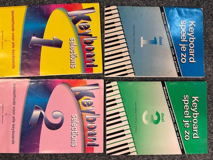 Bladmuziek. Keyboard en Orgel Lesboeken - Diverse Methoden, Ophalen, Gebruikt, Overige genres, Les of Cursus