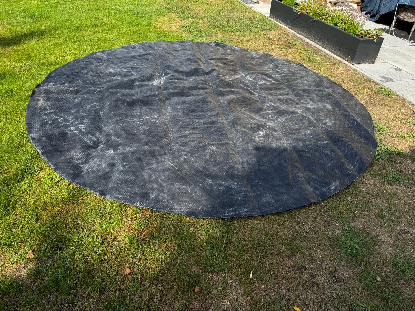 Zwembad zon cover verwarming 360cm, Ophalen, Zo goed als nieuw, Afdekzeil