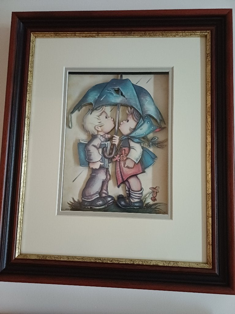Anton Pieck schilderijtjes, Minder dan 50 cm, Ophalen of Verzenden, Zo goed als nieuw, Schilderij