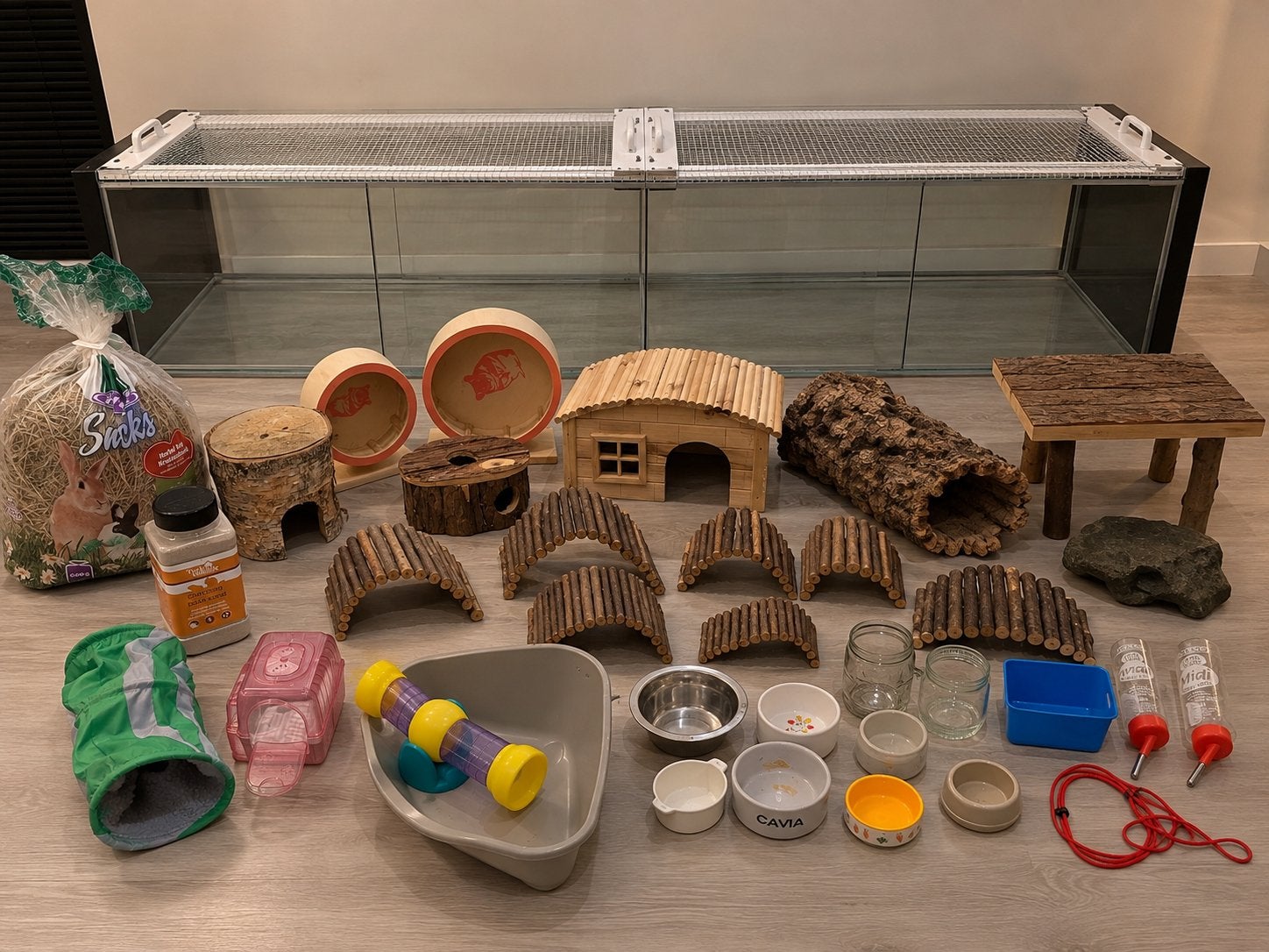 Complete hamsterscaping set + verblijf 160cm, Ophalen, Gebruikt, Overige typen