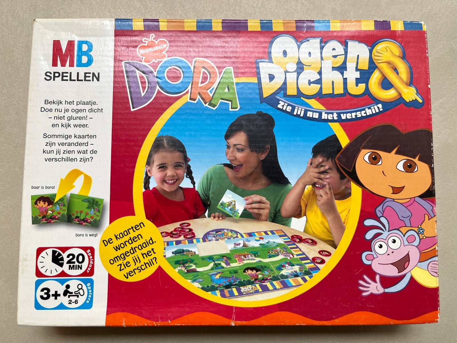Dora Ogen Dicht Spel - Leuk Memory Spel, Ophalen of Verzenden, Gebruikt
