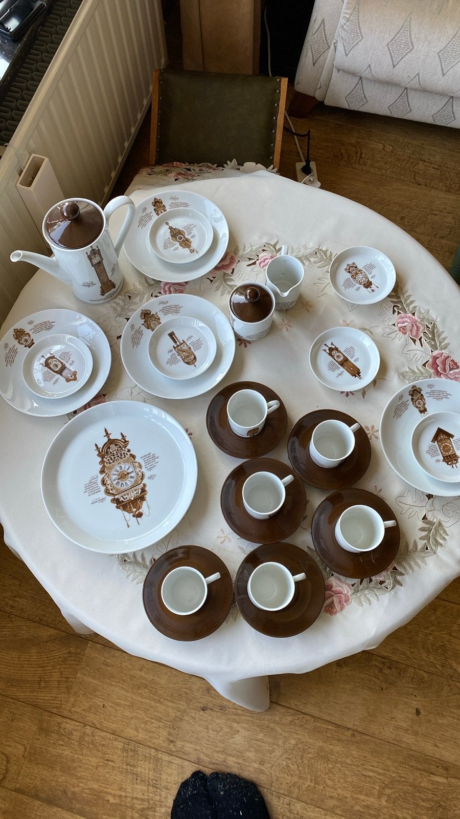 Mitterteich Porzellan Servies met Klokmotief, Ophalen of Verzenden