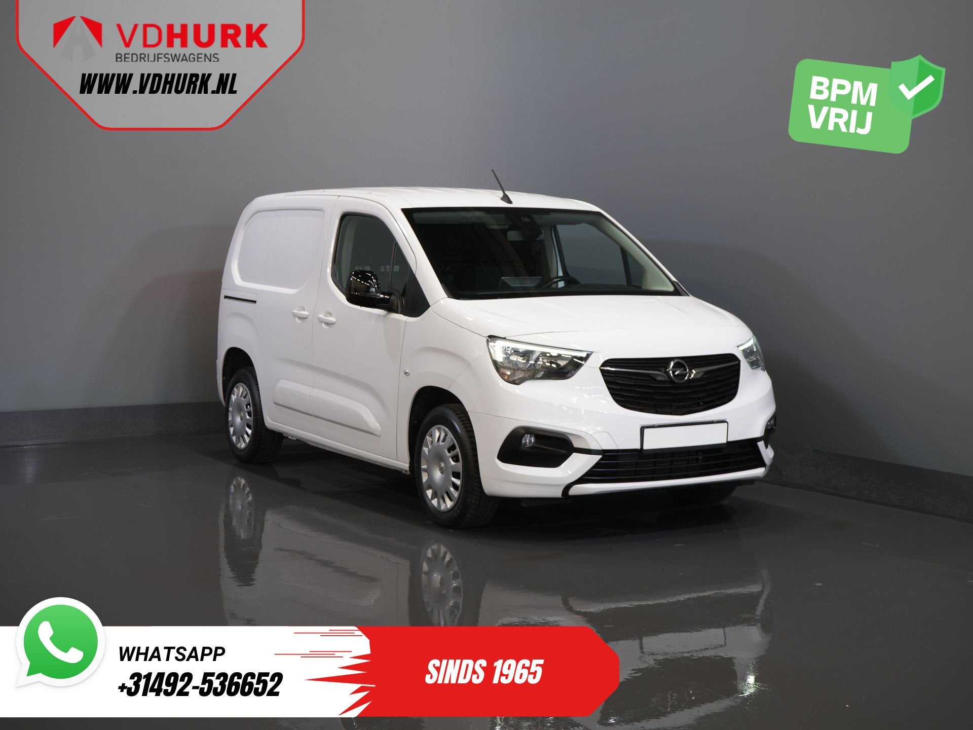 Opel Combo Electric 50kWh 285 WLTP 3 Pers/ Standkachel/ Snel, Auto's, Gebruikt, 750 kg, Wit, Origineel Nederlands