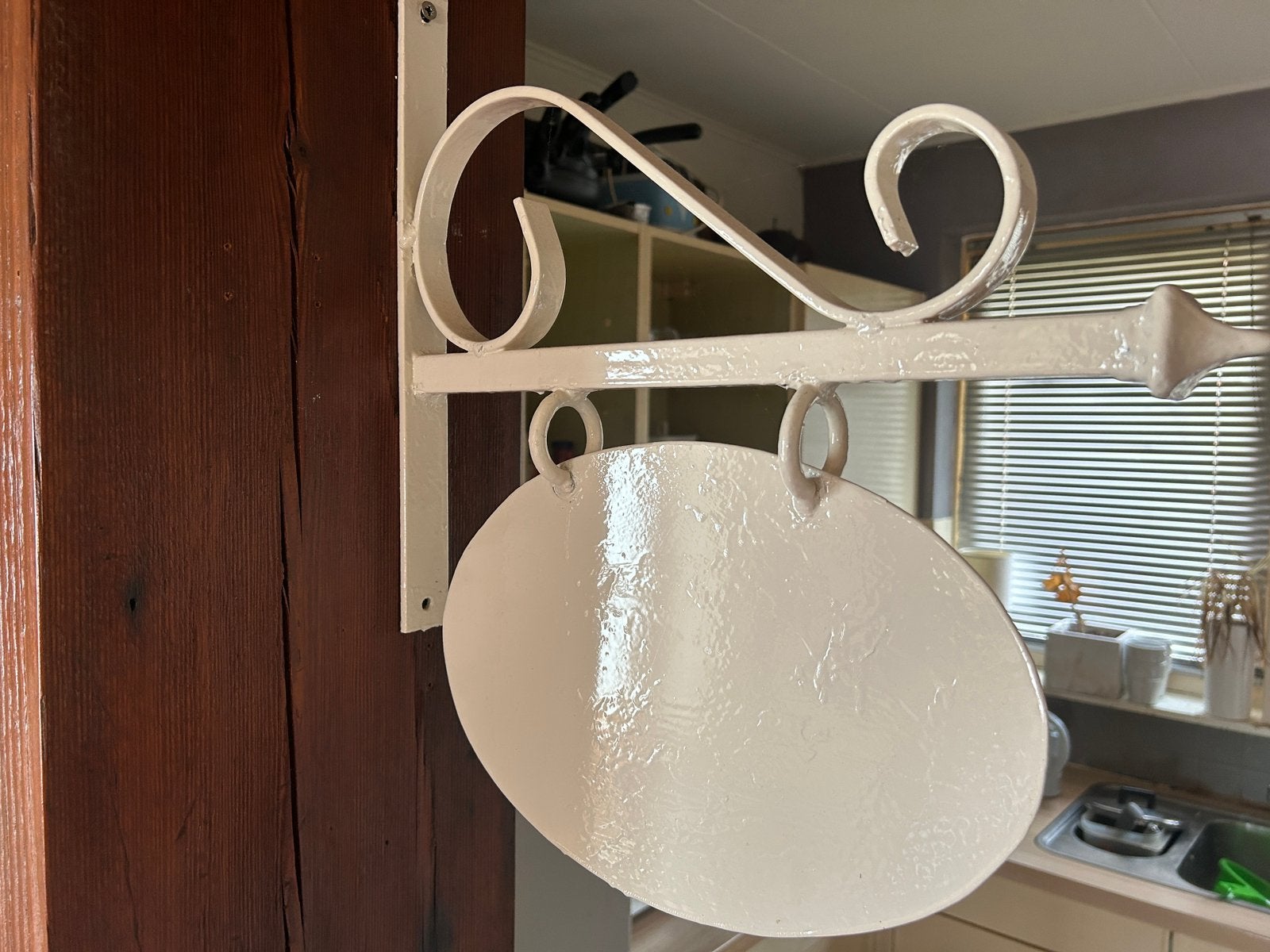 Oud uithangbord voor voordeur, Antiek en Kunst, Ophalen of Verzenden