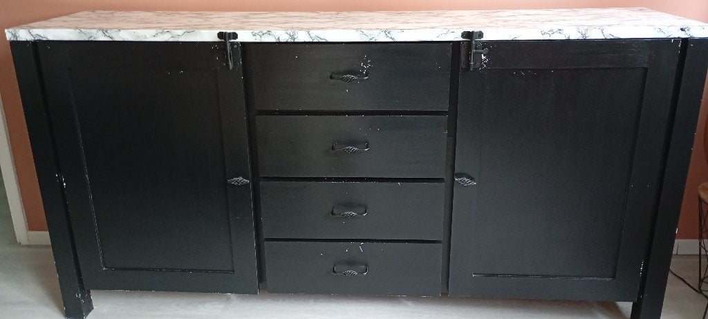 Teakhouten kast, Ophalen, Gebruikt, 150 tot 200 cm, Teakhout