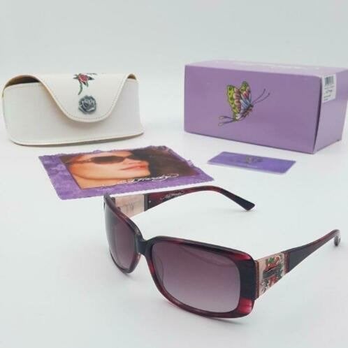 Zonnebril Ed Hardy Heart and Dagger Burgundy 58-15-135, Overige merken, Zonnebril, Overige kleuren, Nieuw