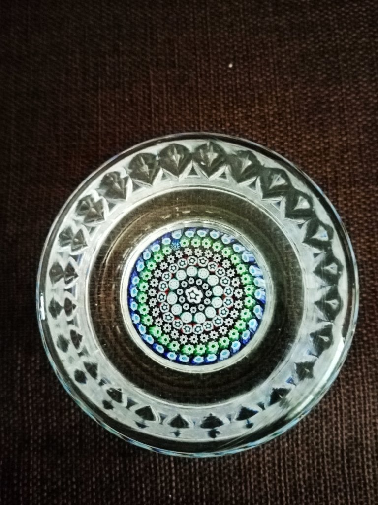 Whitefriars presse-papier met millefiori, vintage, Engeland, Ophalen of Verzenden