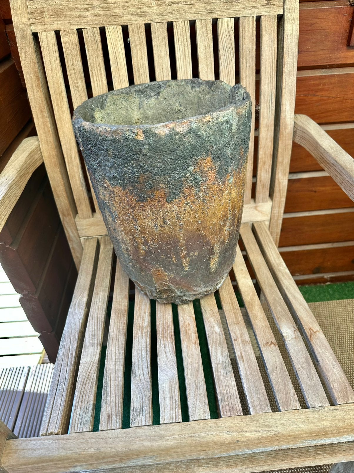 Oude smeltkroes, Tuin en Terras, Ophalen, Steen, Gebruikt, Rond