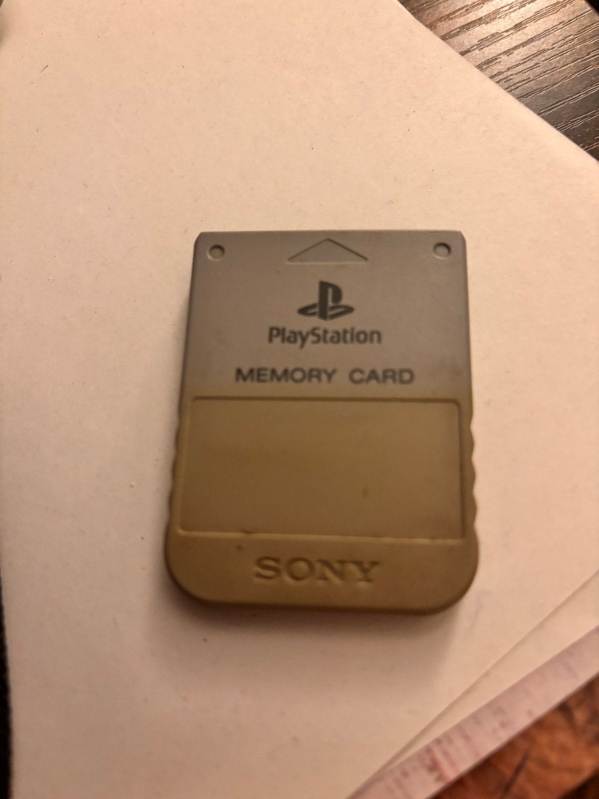 Sony PlayStation Memory Card - Origineel, Ophalen of Verzenden, Gebruikt, Geheugenkaart, PlayStation 1