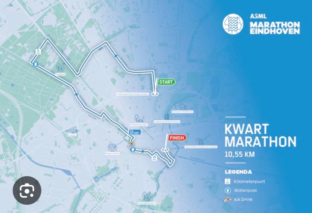 Startbewijs (5 stuks) kwart marathon ASML Eindhoven, Overige merken, Overige typen, Nieuw, Ophalen of Verzenden
