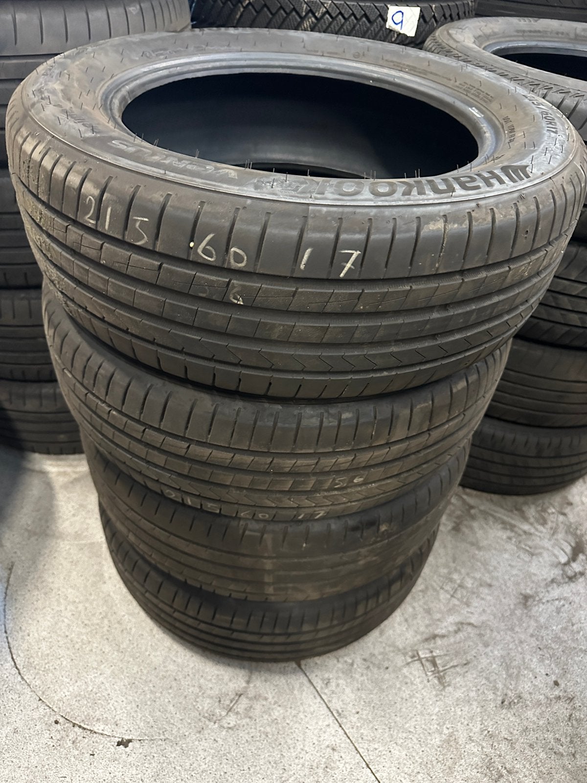 215/60R17 4 SETS VAN 4 BANDEN 220-250€ all-in balanceren, Ophalen, 17 inch, Band(en), Personenwagen
