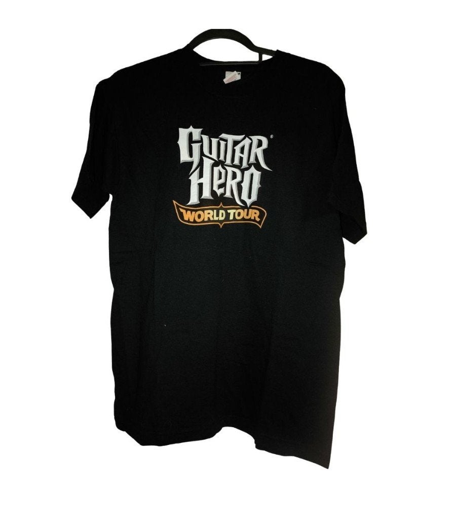 Vintage Guitar Hero: World Tour T-Shirt Medium, Maat 48/50 (M), Zwart, Ophalen of Verzenden, Zo goed als nieuw
