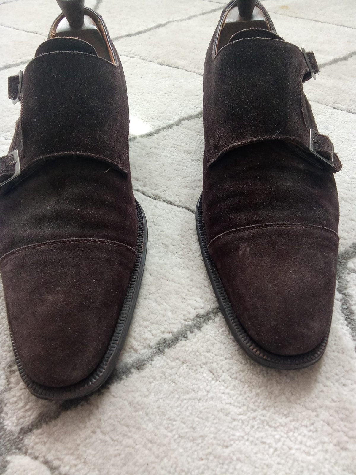 Suitsupply suède Schoenen, Bruin, Verzenden, Gespschoenen, Zo goed als nieuw
