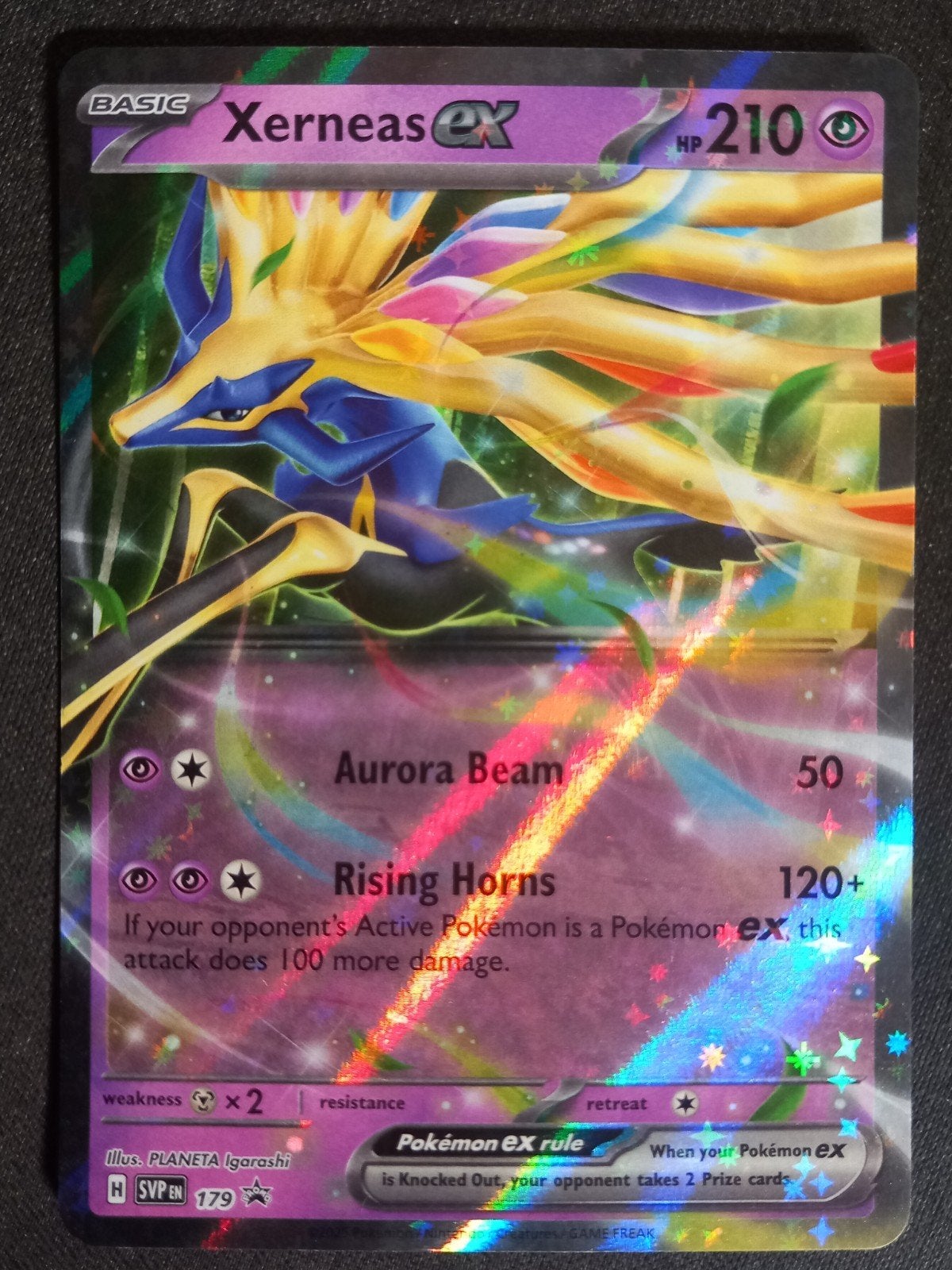 Xerneas ex SVP179 Black Star Promo NM, Hobby en Vrije tijd, Verzenden, Zo goed als nieuw, Losse kaart, Foil