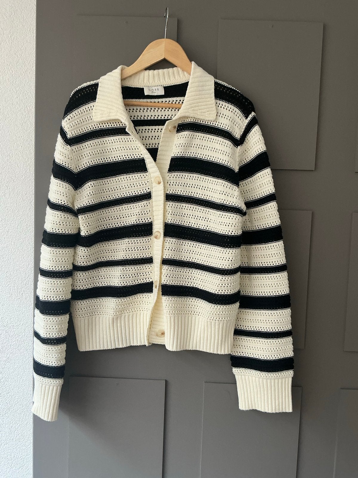 Norr zwart/wit gestreept vest, Ophalen of Verzenden, Nieuw, Maat 42/44 (L), Overige kleuren