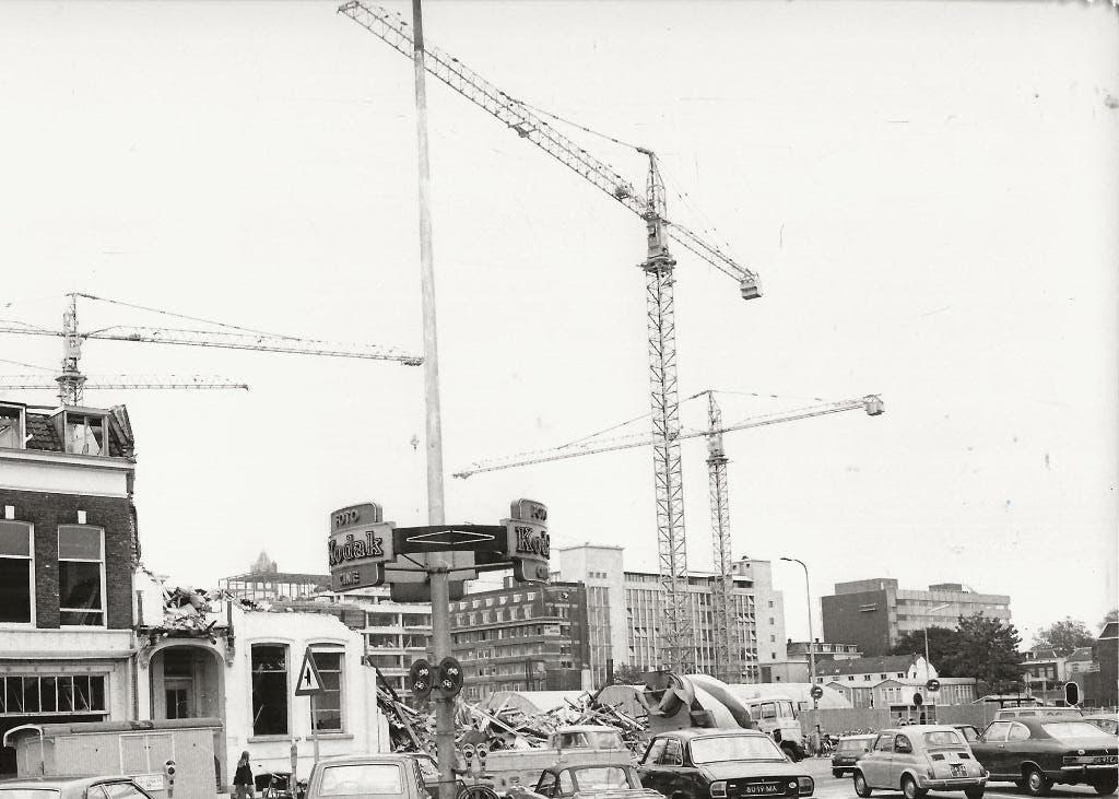Utrecht Foto Kodak bij afbraak panden Foto, Ophalen of Verzenden, 1940 tot 1960, Ongelopen, Utrecht