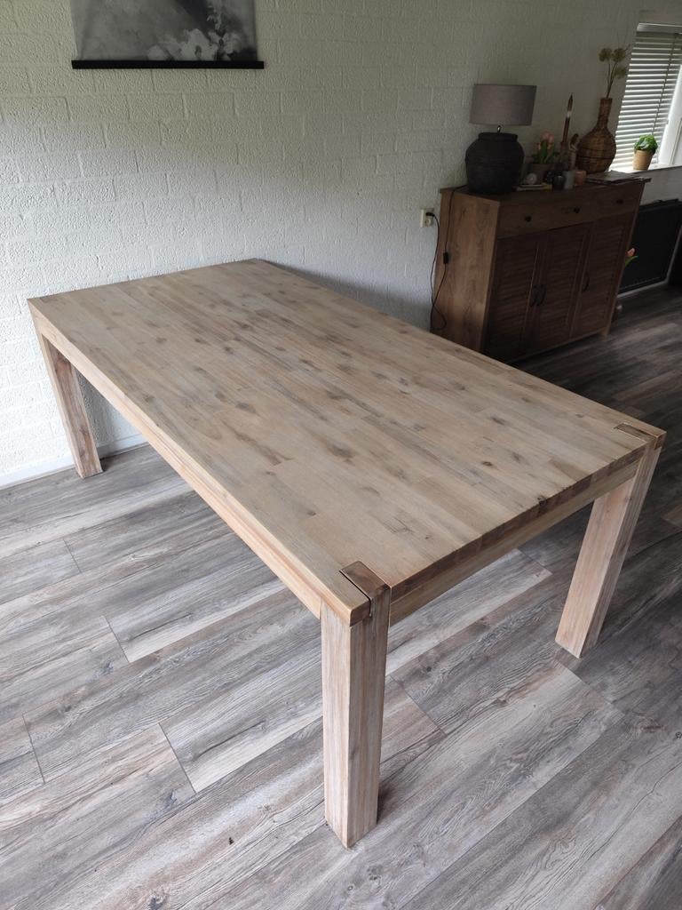 Mooie eettafel!, Huis en Inrichting, Tafels | Eettafels, Gebruikt, 100 tot 150 cm, Eikenhout, 200 cm of meer