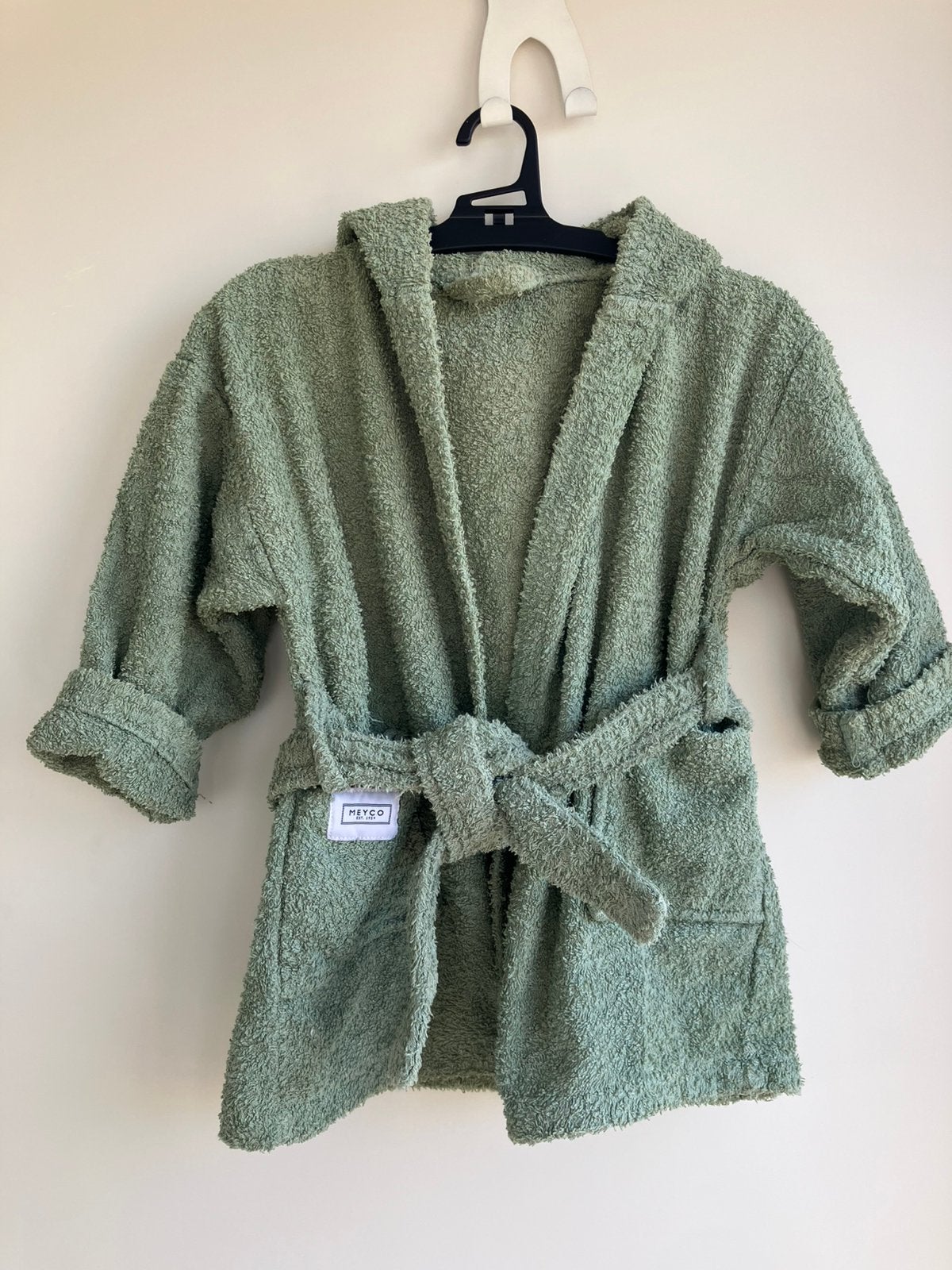 Badstoffen badjas Meyco maat 104, Kinderen en Baby's, Kinderkleding | Maat 104, Ophalen of Verzenden, Zo goed als nieuw, Jongen of Meisje