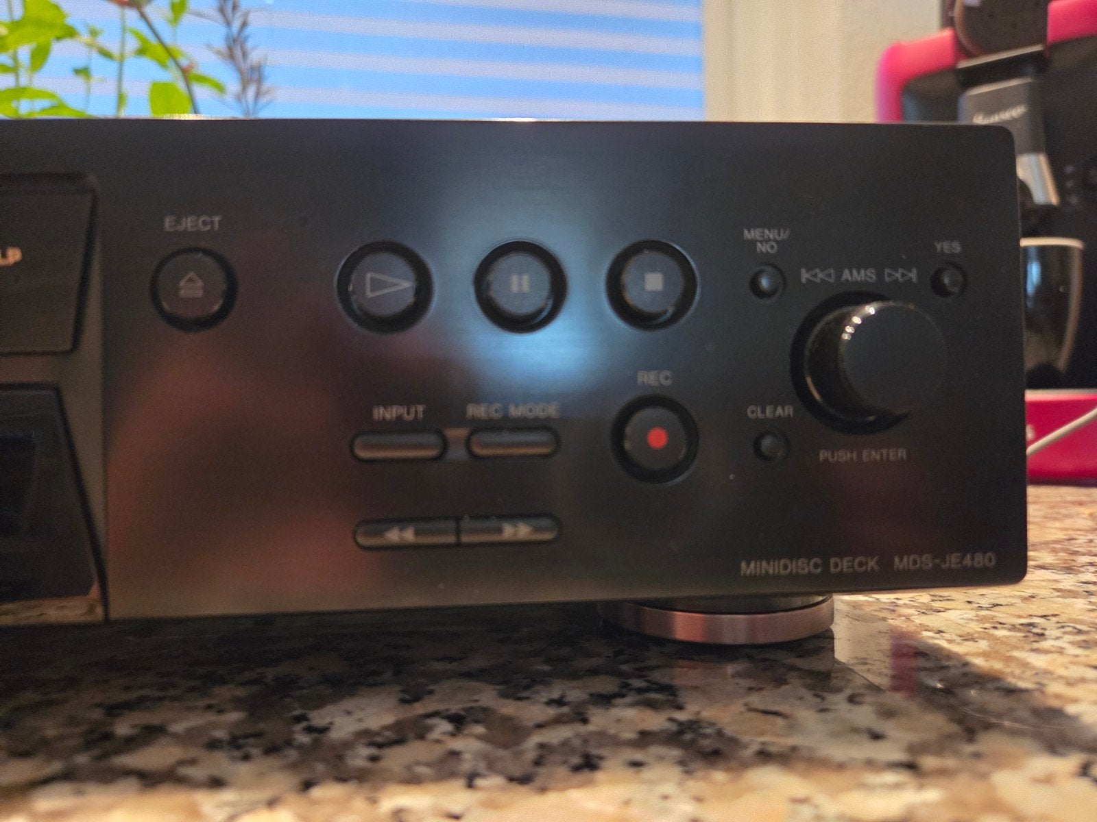 Sony Minidisc Deck MDS-JE480, Audio, Tv en Foto, Walkmans, Discmans en Minidiscspelers, Ophalen of Verzenden, Minidisc-recorder