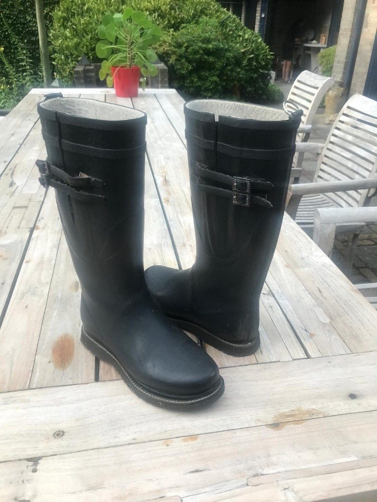 ilse jacobsen regenlaarzen 37 en 38, Kleding | Dames, Schoenen, Zwart, Ophalen of Verzenden, Gedragen, Regenlaarzen