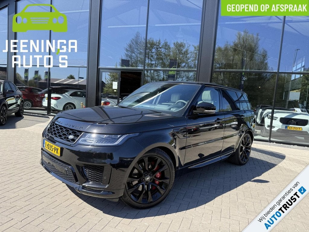 Land Rover Range Rover Sport P400 HST Dynamic Stealth|360Cam, Auto's, Land Rover, Automaat, Gebruikt, Startonderbreker, Bedrijf