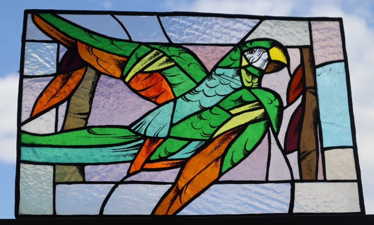 Glas in lood raam., Ophalen