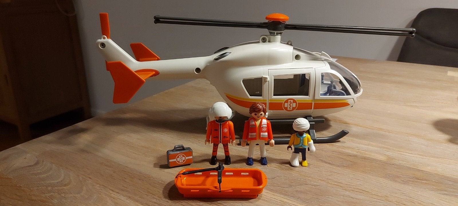 Playmobil reddingshelikopter 6686, Ophalen of Verzenden, Zo goed als nieuw, Complete set