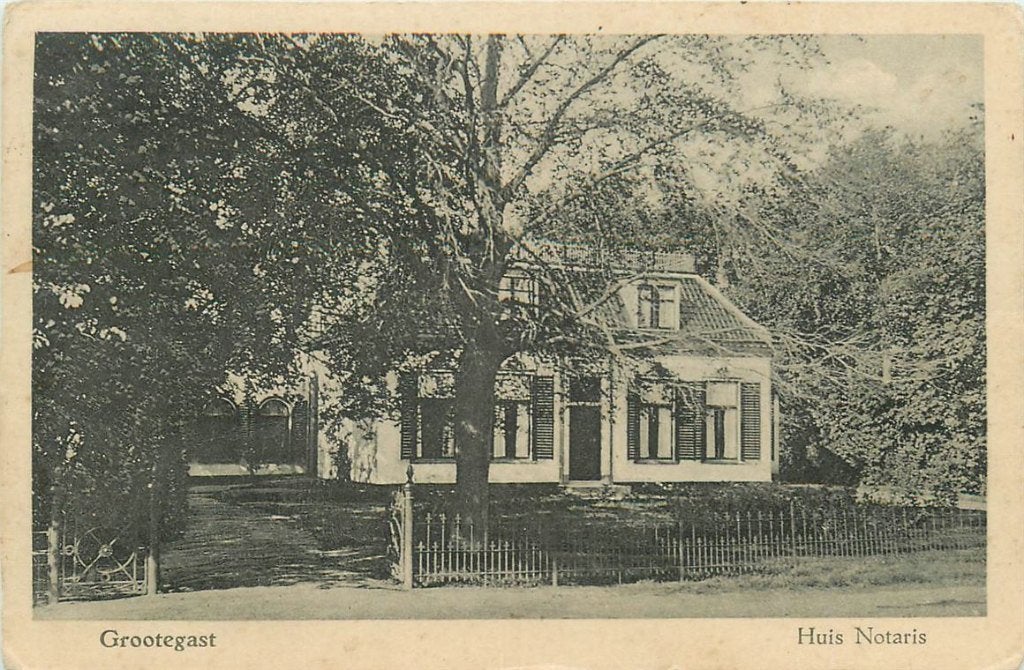 701-279-007 Grootegast Huis Notaris, Verzamelen, Ophalen of Verzenden, Voor 1920, Groningen