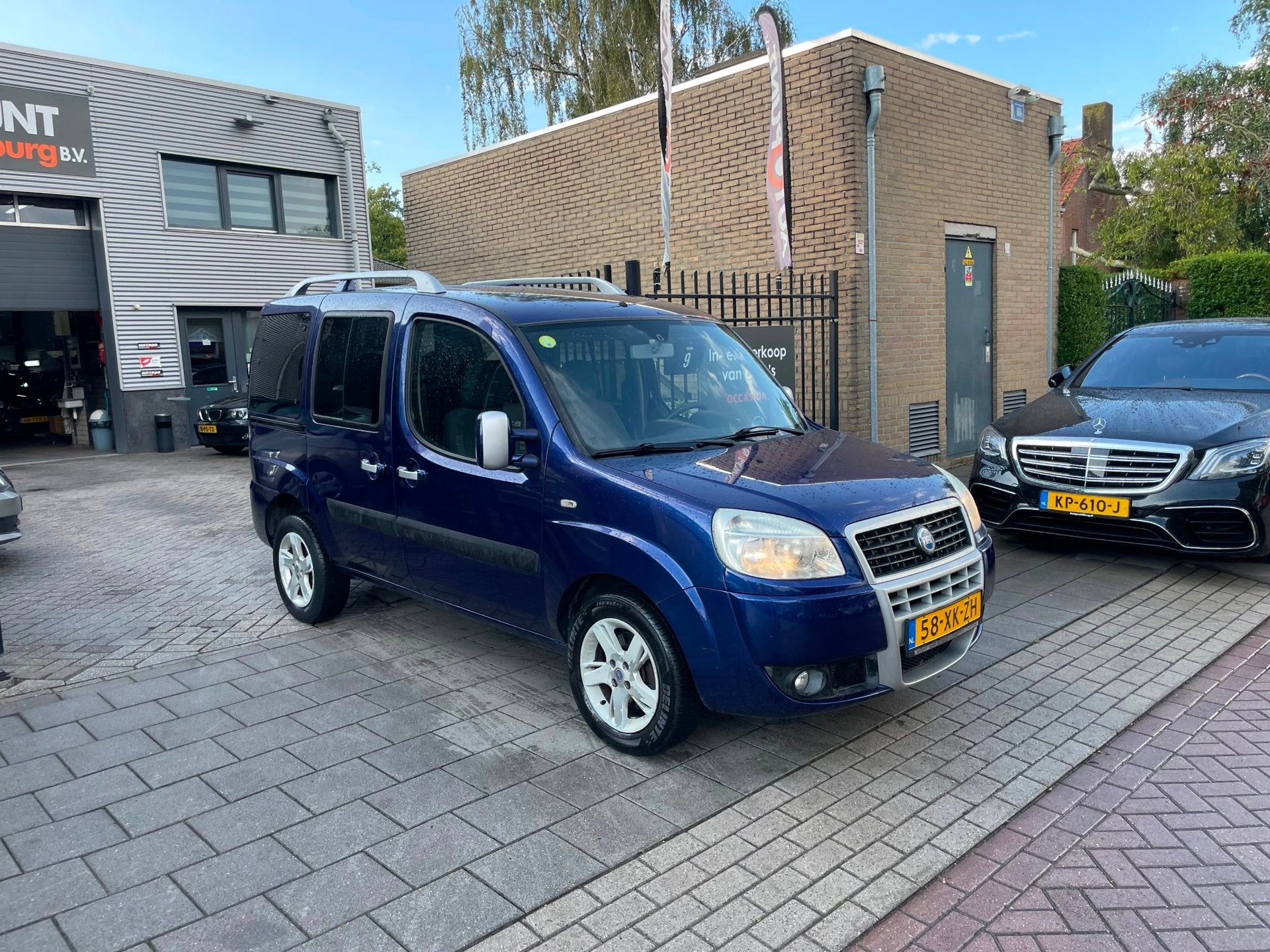 Fiat Doblò 1.4 Malibu 2e Eigenaar! Trekhaak Airco NAP APK, Voorwielaandrijving, Gebruikt, 4 cilinders, Blauw