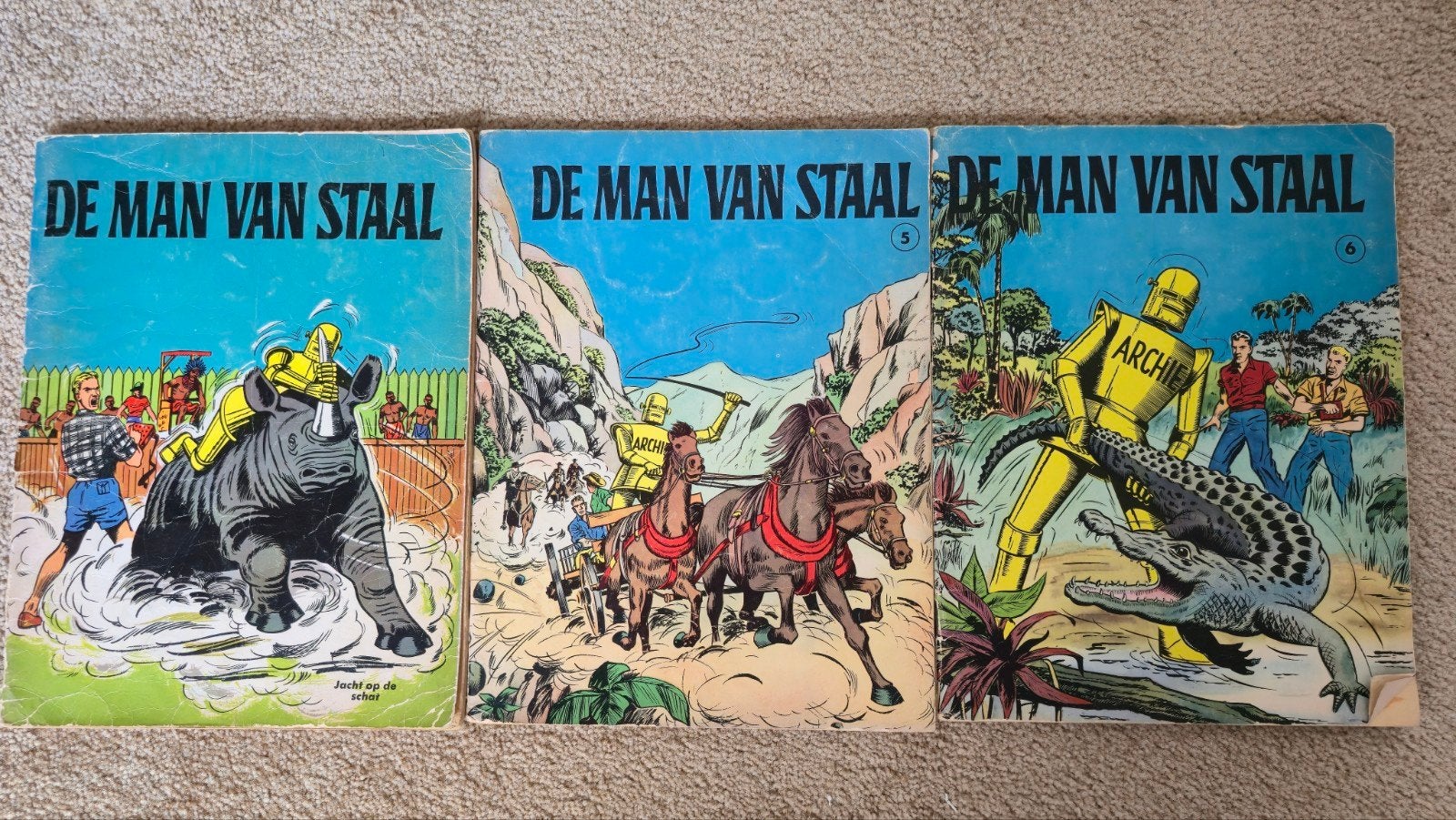 De Man van Staal - Archie Comics (3 stripboeken), Meerdere stripboeken, Ophalen, Gelezen, Archie Comics