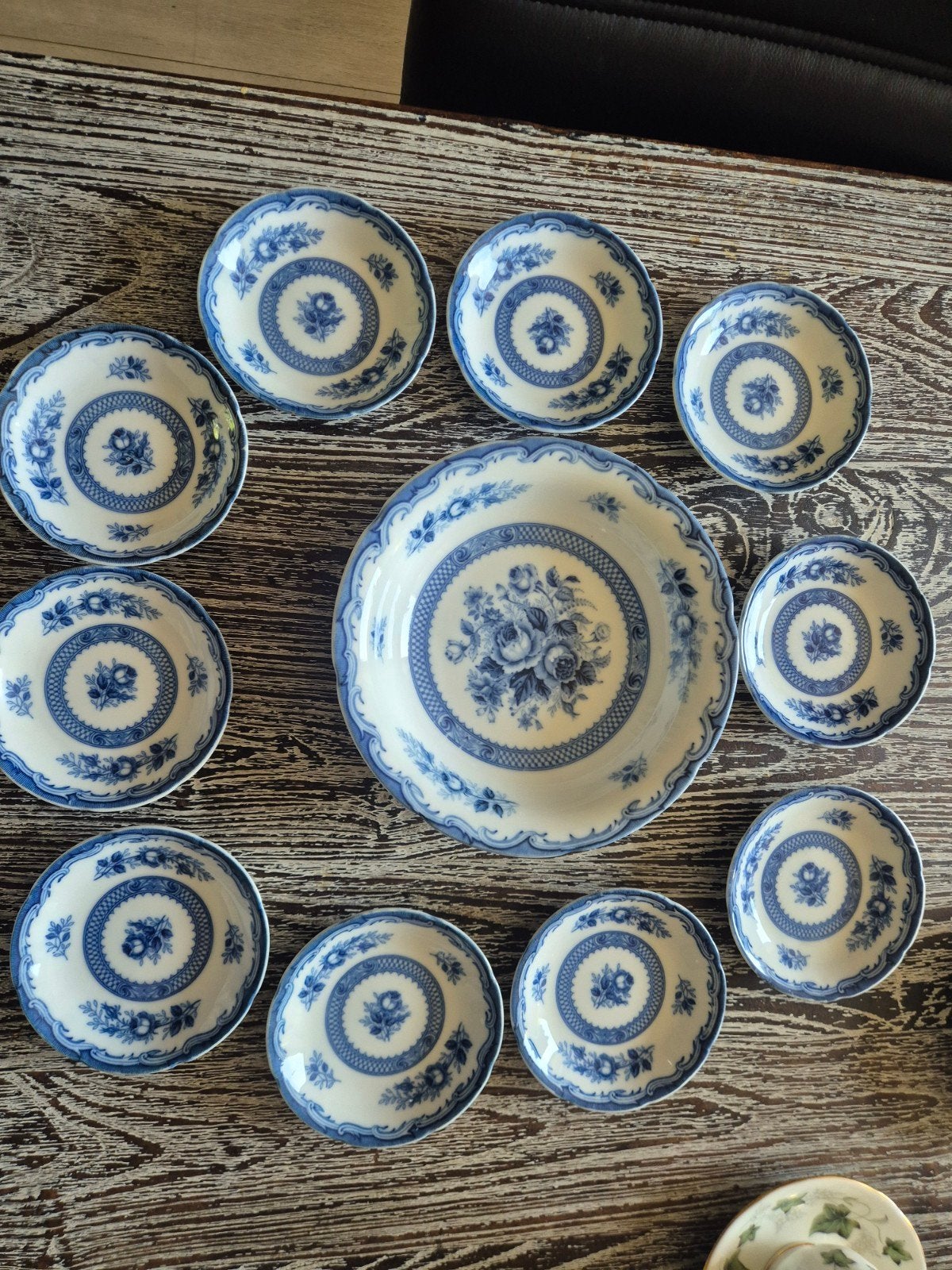 blue rose fine china porselein, Ophalen of Verzenden