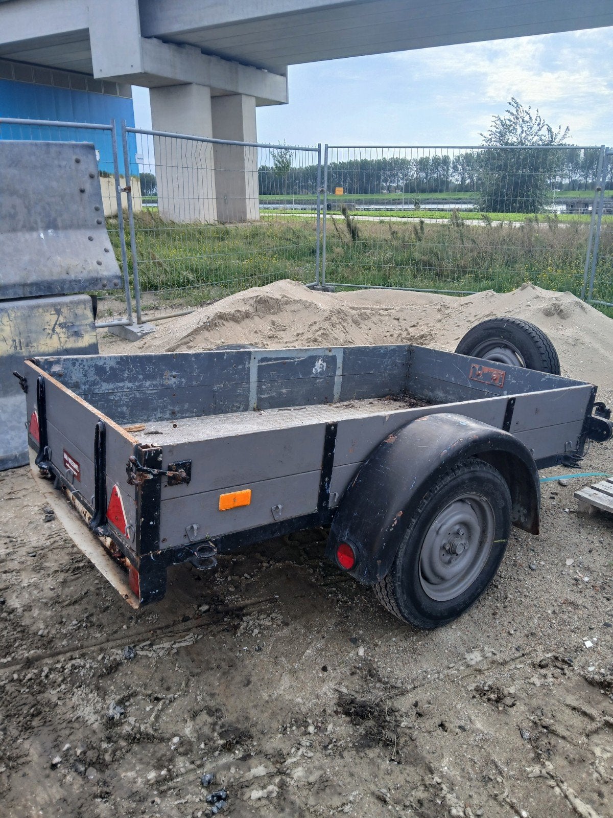 Robuuste germede aanhanger, goed werkend, Auto diversen, Ophalen, Gebruikt