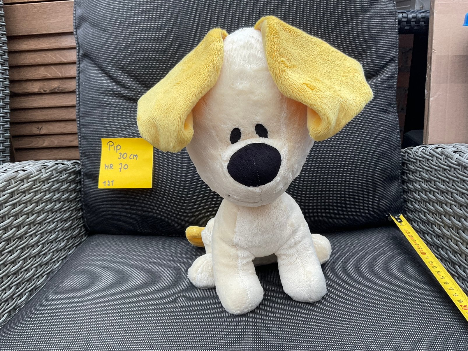 Nieuwe zgan grote Pip knuffel 30cm van Woezel en Pip, Ophalen, Nieuw, Hond