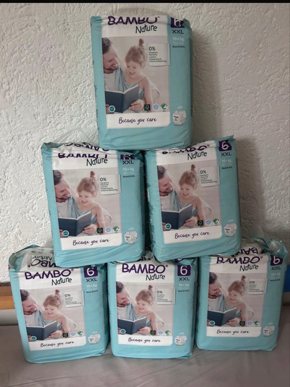 Nieuwe Bambo Nature Luiers Maat 6 XXL (16+ kg) - 6 pakken, Ophalen of Verzenden, Nieuw