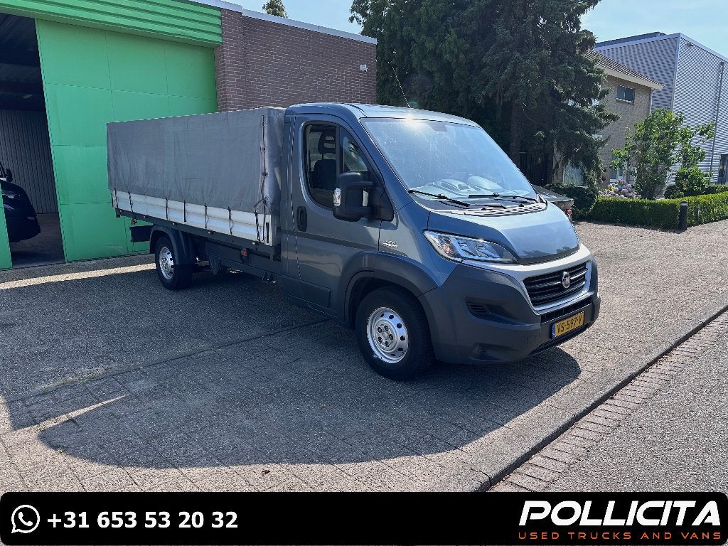 Fiat Ducato 180 PK / 3.0 liter / Open laadbak / Huif, Voorwielaandrijving, Euro 5, Stof, Electronic Stability Program (ESP)