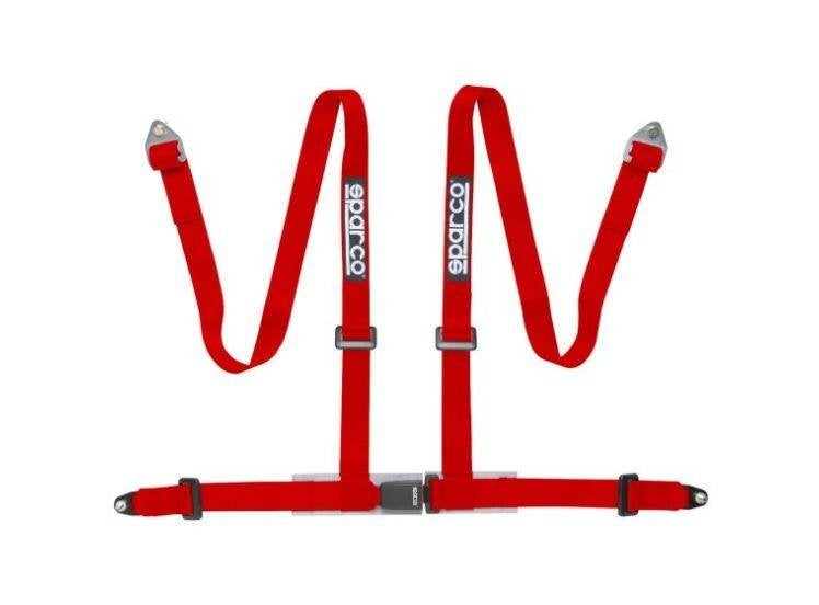 Sparco Club H4 4-punts gordel Blauw zwart rood, Ophalen of Verzenden