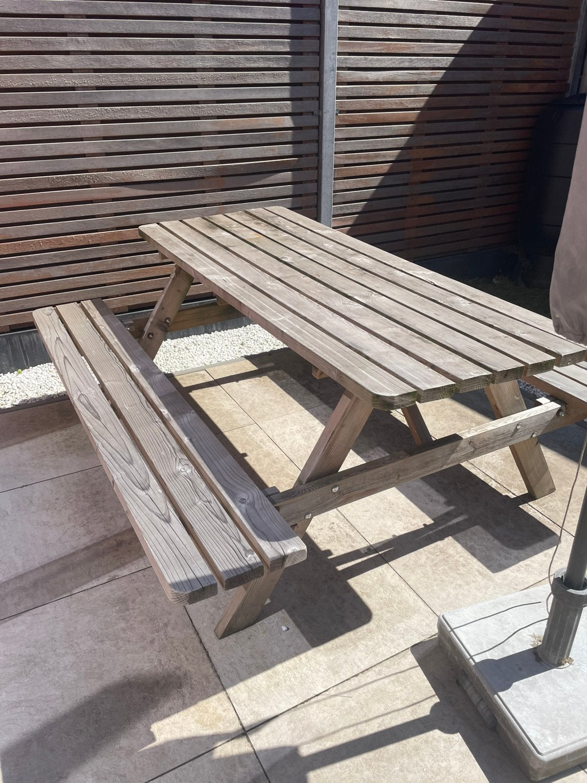 Picknicktafel gratis ophalen, Ophalen, Gebruikt, Rechthoekig, Hout