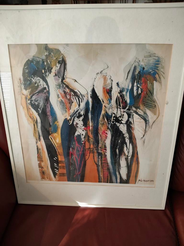 Schilderij zeefdruk van Peter Meijer, Ophalen