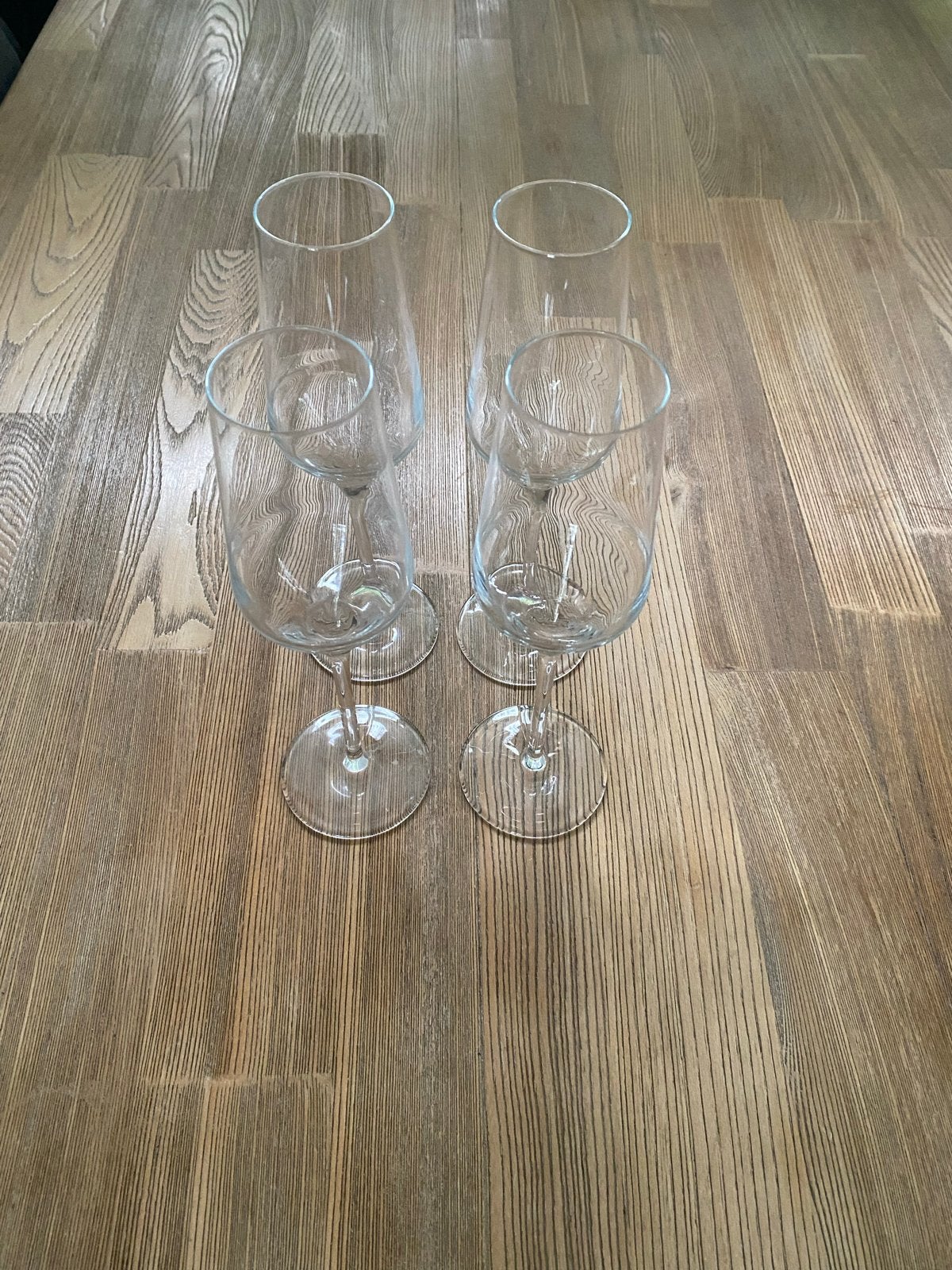 Set van 4 Vivo champagneglazen., Ophalen, Zo goed als nieuw, Glas