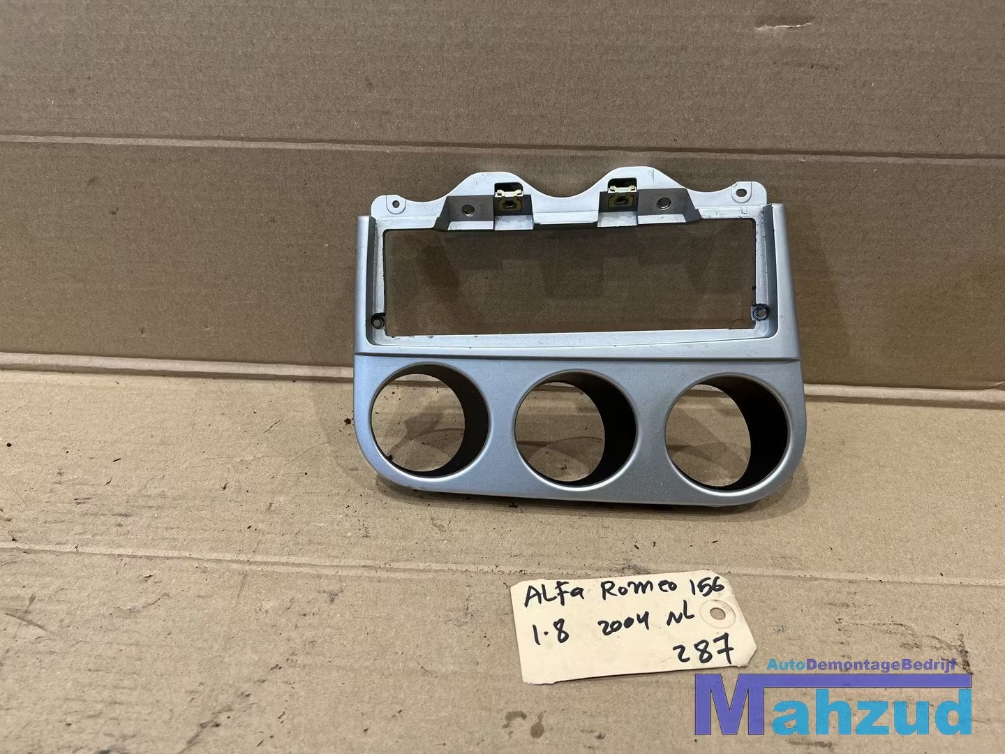 ALFA ROMEO 156 Radio frame middenconsole 1997-2005, Gebruikt, Dpofca@stellantis.com, Stellantis Europe S.p.A., Ophalen of Verzenden