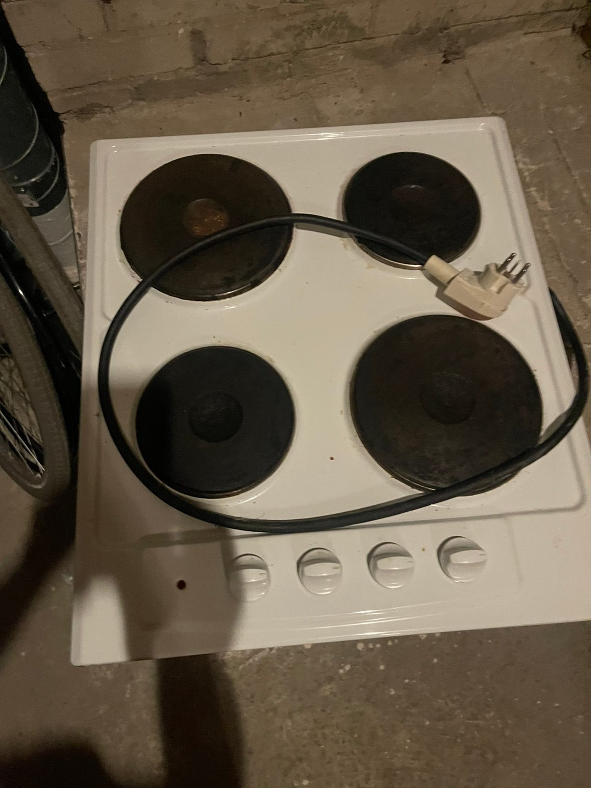 Elektrische kookplaat, Gebruikt, Inbouw, Elektrisch, 4 kookzones