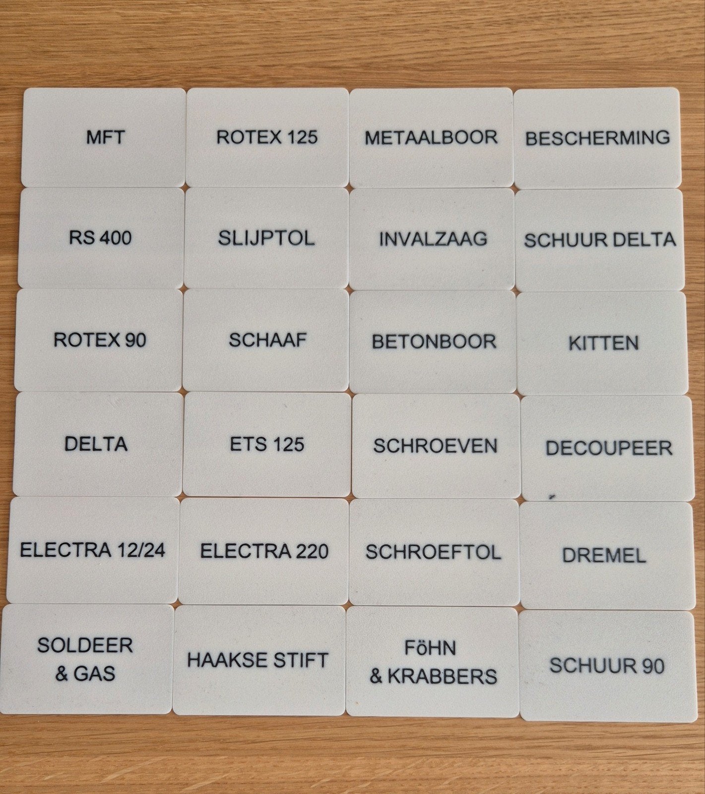 3D geprinte labels voor Tanos Systainers, Ophalen of Verzenden, Nieuw