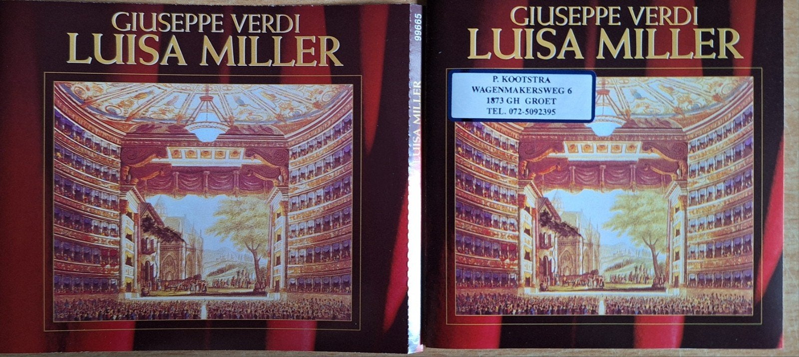 Giuseppe Verdi - Luisa Miller (2 CD's) Krasvrij, Gebruikt, Verdi, Opera of Operette, Ophalen of Verzenden